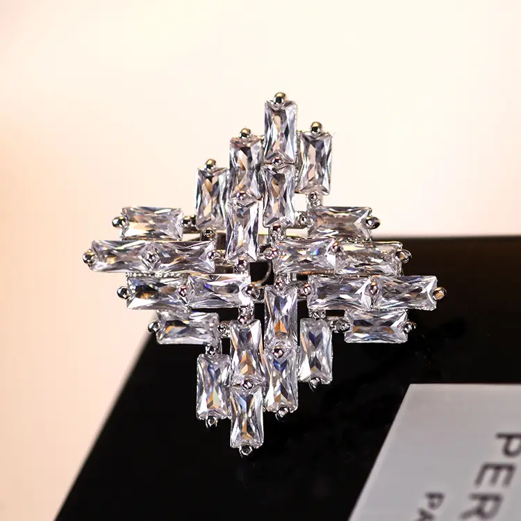 Butterfly Zircon Brooch for Women Wedding Office