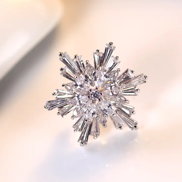 Butterfly Zircon Brooch for Women Wedding Office