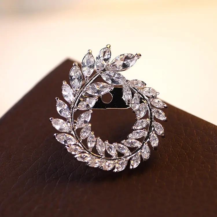 Butterfly Zircon Brooch for Women Wedding Office