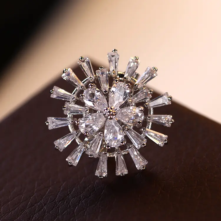 Butterfly Zircon Brooch for Women Wedding Office
