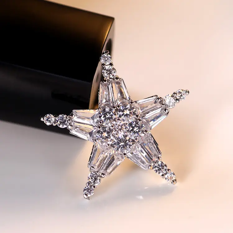 Butterfly Zircon Brooch for Women Wedding Office