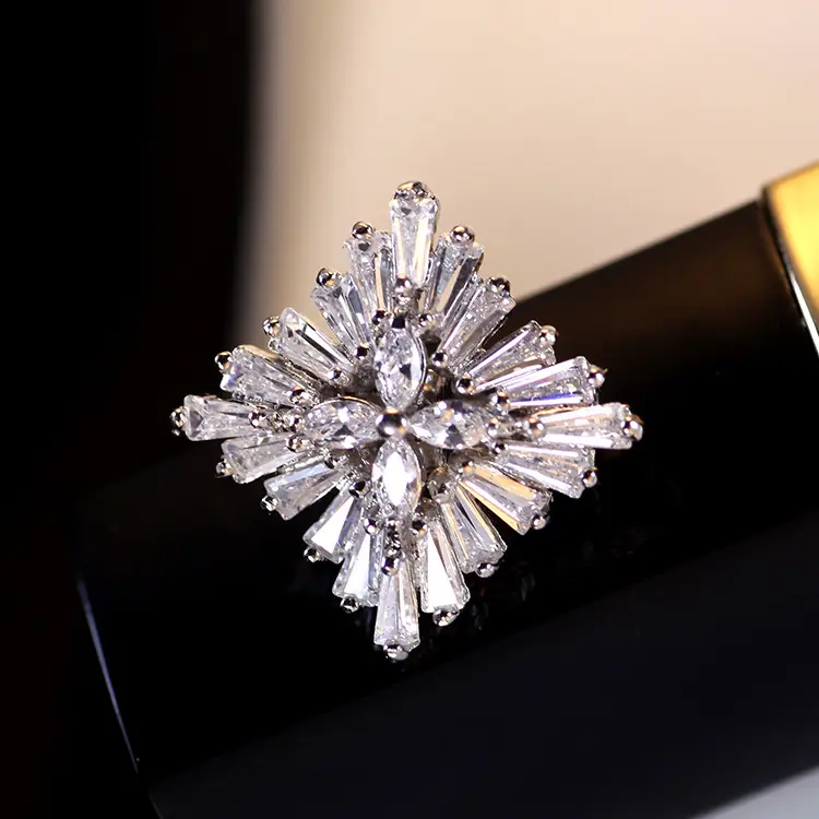 Butterfly Zircon Brooch for Women Wedding Office