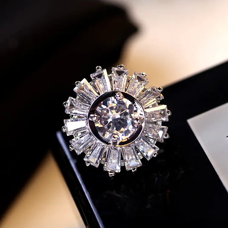 Butterfly Zircon Brooch for Women Wedding Office