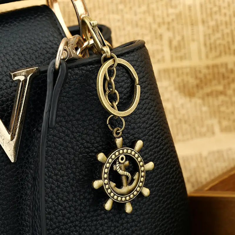 Stylish Brass Keychains Bicycle Scorpion Camera 3Pcs
