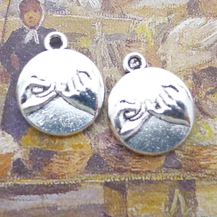Ancient Silver Hook Earrings Set for Pakistani Brides