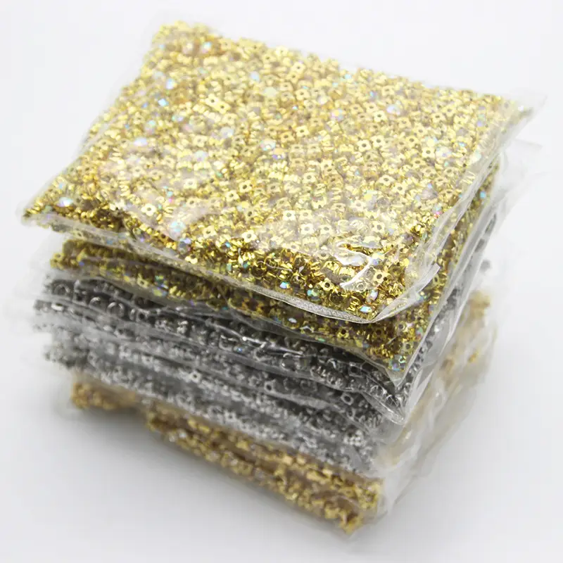 Premium Gold Silver White K Gold Single Claw Rhinestones for DIY Jewelry