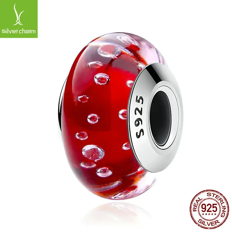 Bubble Glass Charm Set 4 Colors S925 Silver