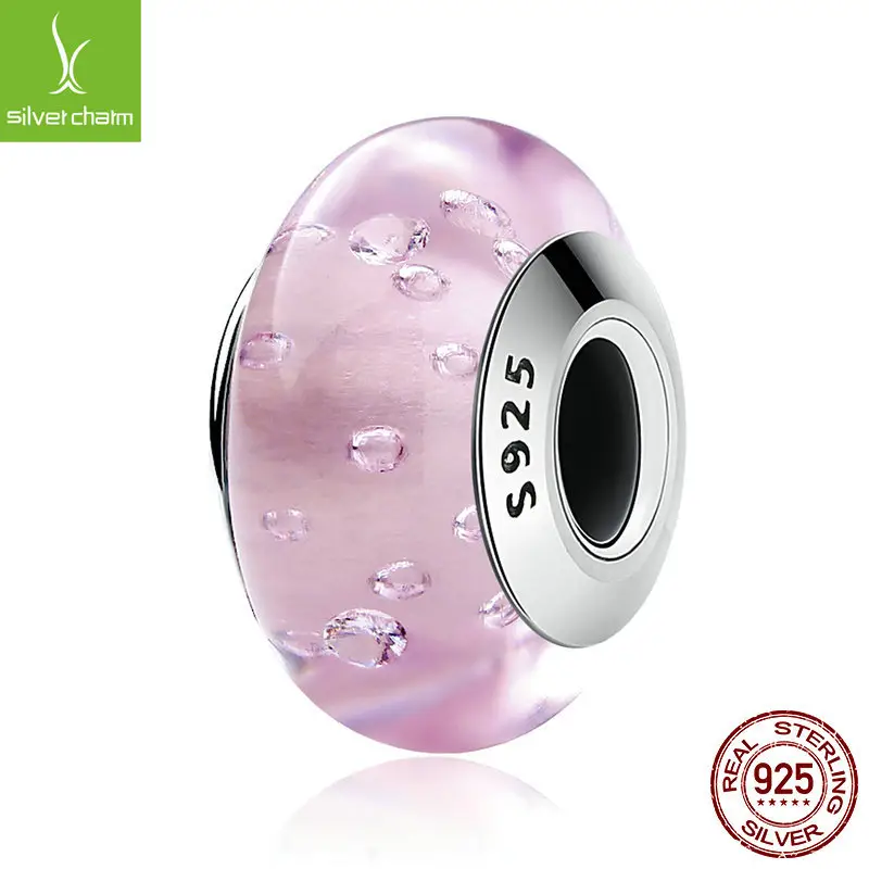 Bubble Glass Charm Set 4 Colors S925 Silver