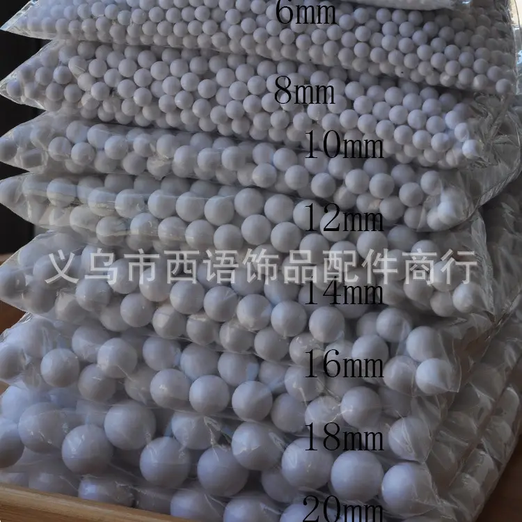 Black & White Plastic Balls 18mm Educational Decor
