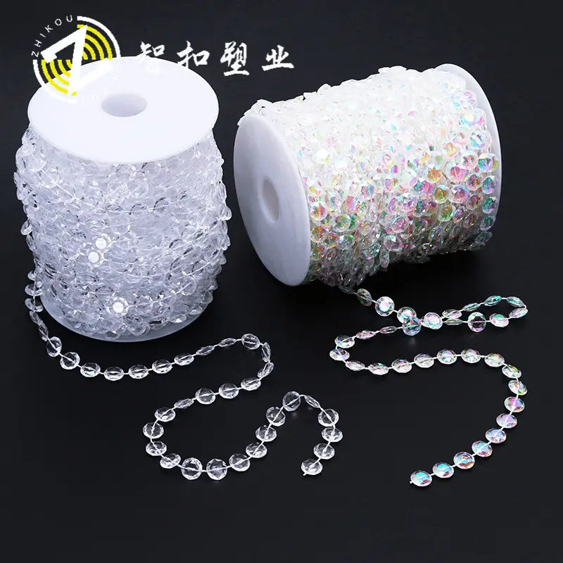 Crystal Beads for Weddings & Festivals 10mm Acrylic