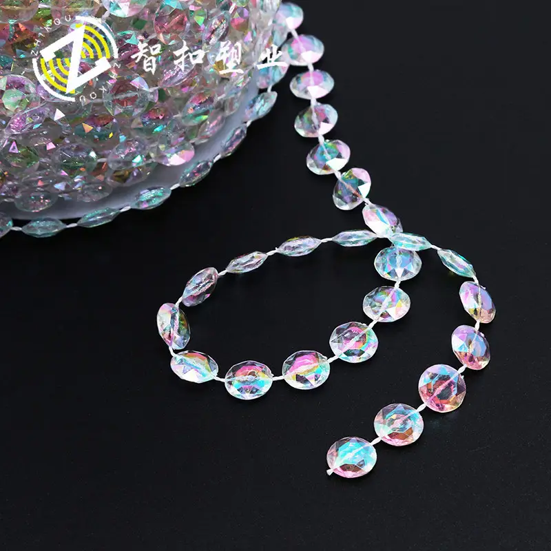 Crystal Beads for Weddings & Festivals 10mm Acrylic