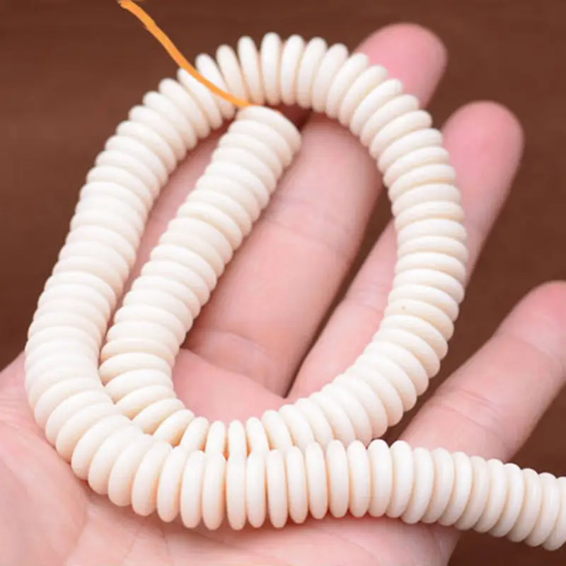 Ivory Bodhi Root Beads for 108 Bead Bracelets