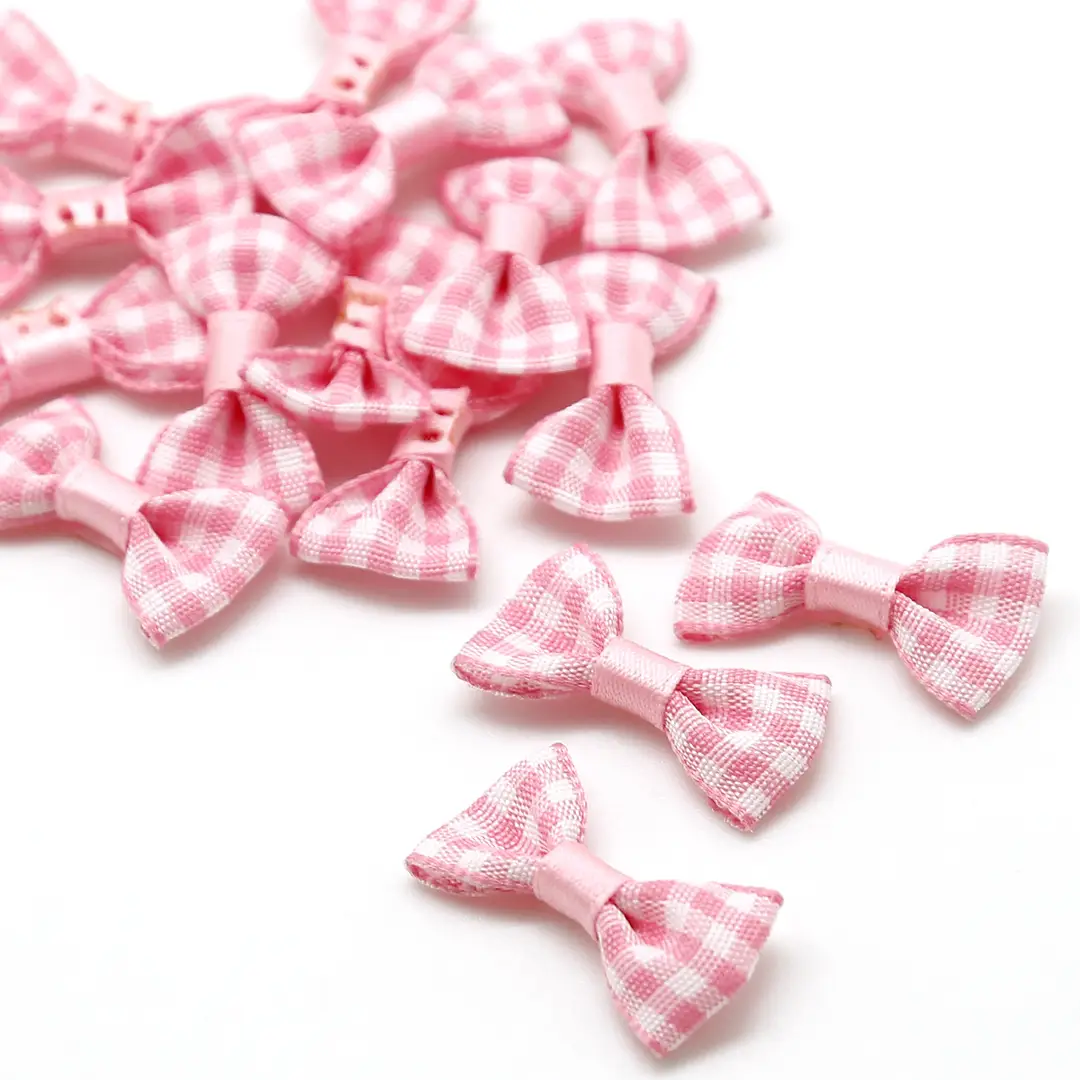 Plaid Bow Hairpins 9 Colors for Girls