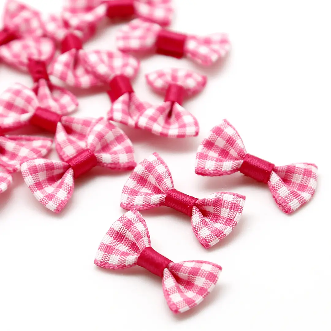 Plaid Bow Hairpins 9 Colors for Girls