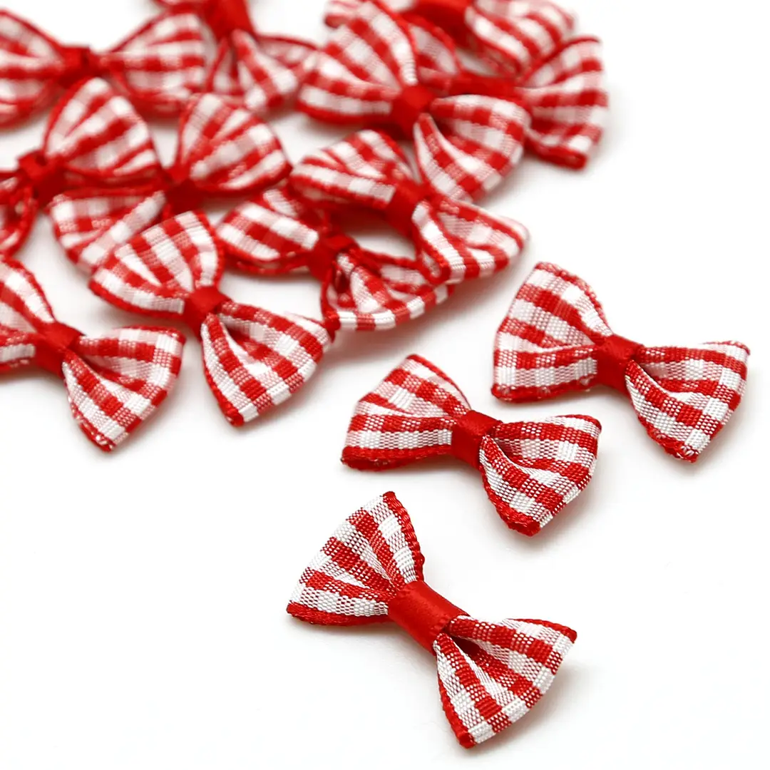 Plaid Bow Hairpins 9 Colors for Girls