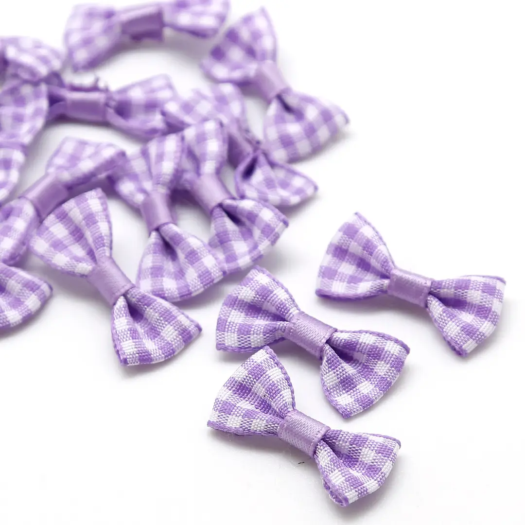 Plaid Bow Hairpins 9 Colors for Girls