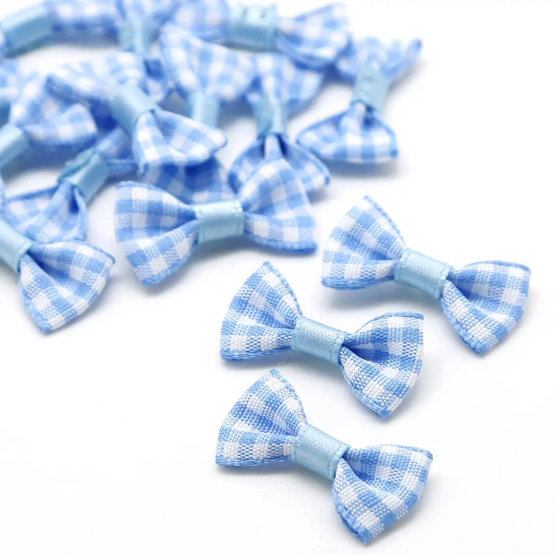 Plaid Bow Hairpins 9 Colors for Girls