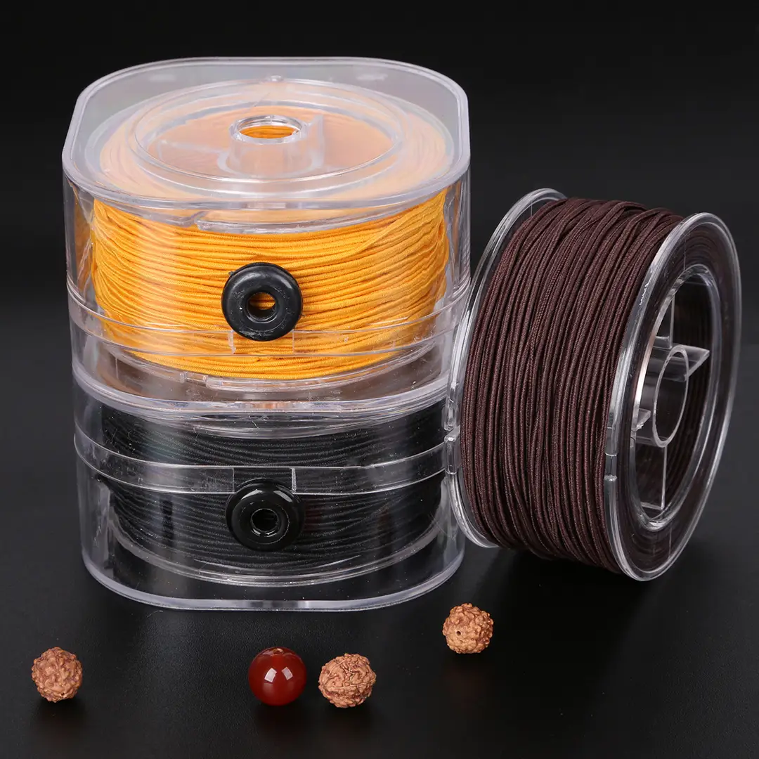 Premium Elastic String for Jewelry Making - 1.0mm Thick, 5 Colors