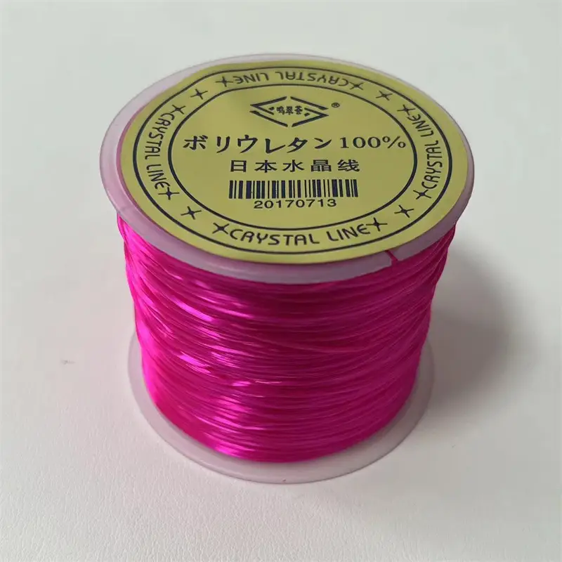 Premium Elastic Line for Bracelets & Jewelry Making - Red Black White
