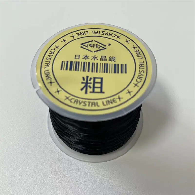 Premium Elastic Line for Bracelets & Jewelry Making - Red Black White