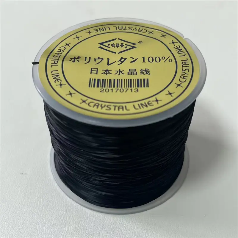 Premium Elastic Line for Bracelets & Jewelry Making - Red Black White