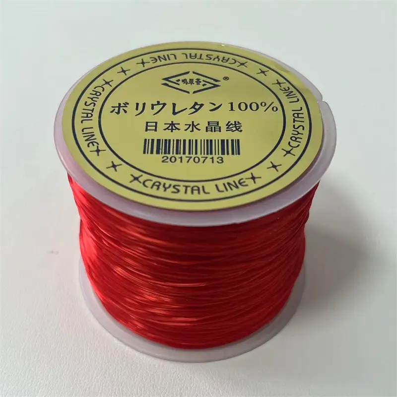 Premium Elastic Line for Bracelets & Jewelry Making - Red Black White