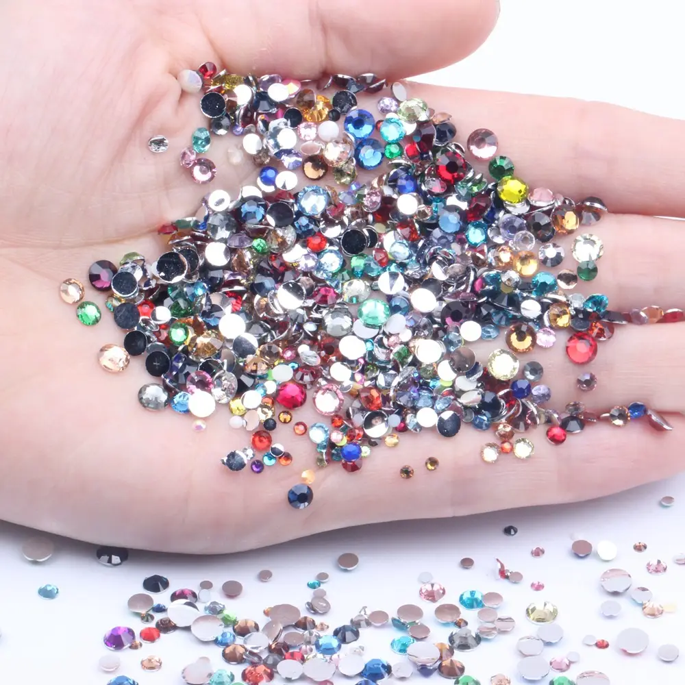 Resin Drill Gems Multi Color Flat Bottom DIY Craft