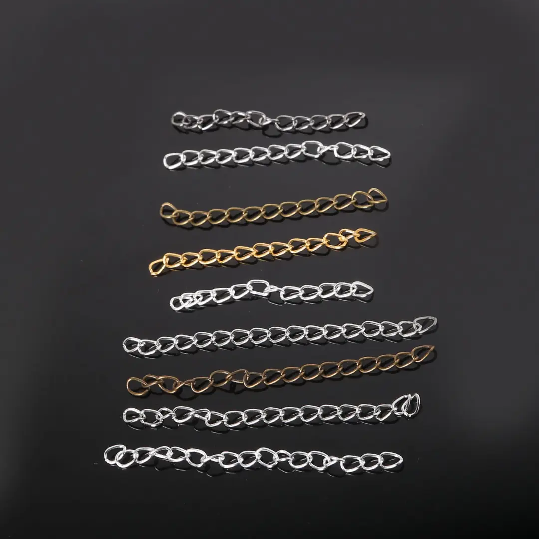Premium Quality Extension Chains Silver Gold Tone