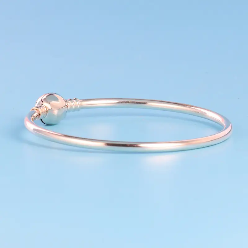Heart Shaped Bracelets Silver Rose Red Sparkle