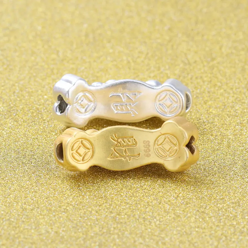Ruyi Pixiu Bracelet Silver Gold DIY S999