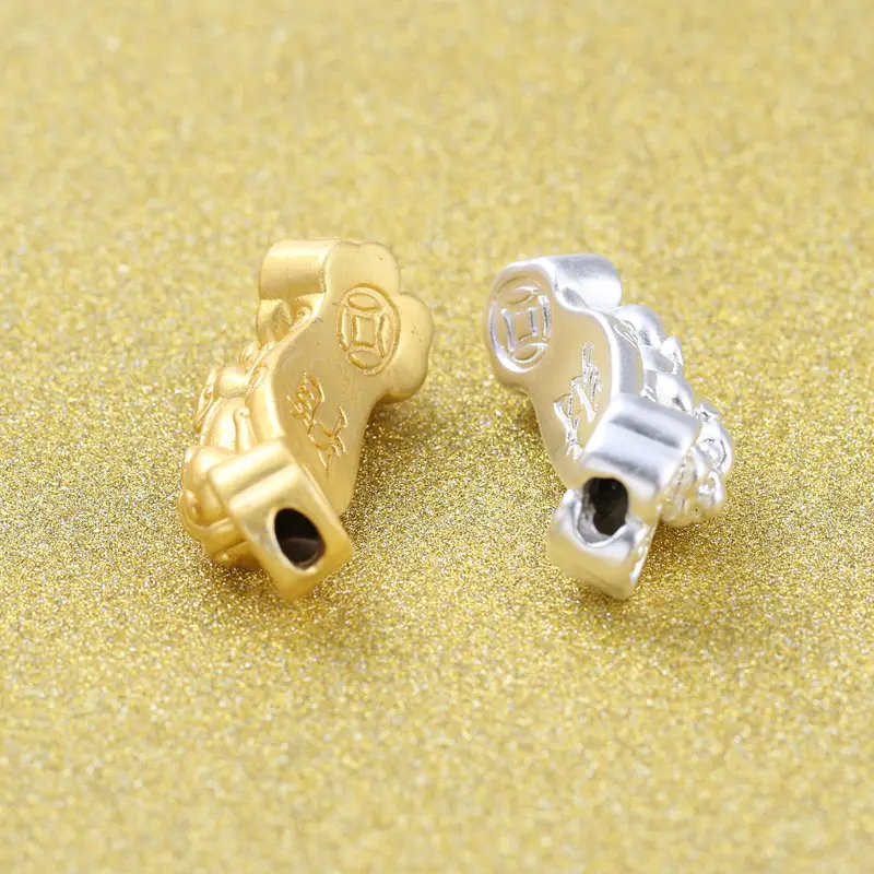 Ruyi Pixiu Bracelet Silver Gold DIY S999