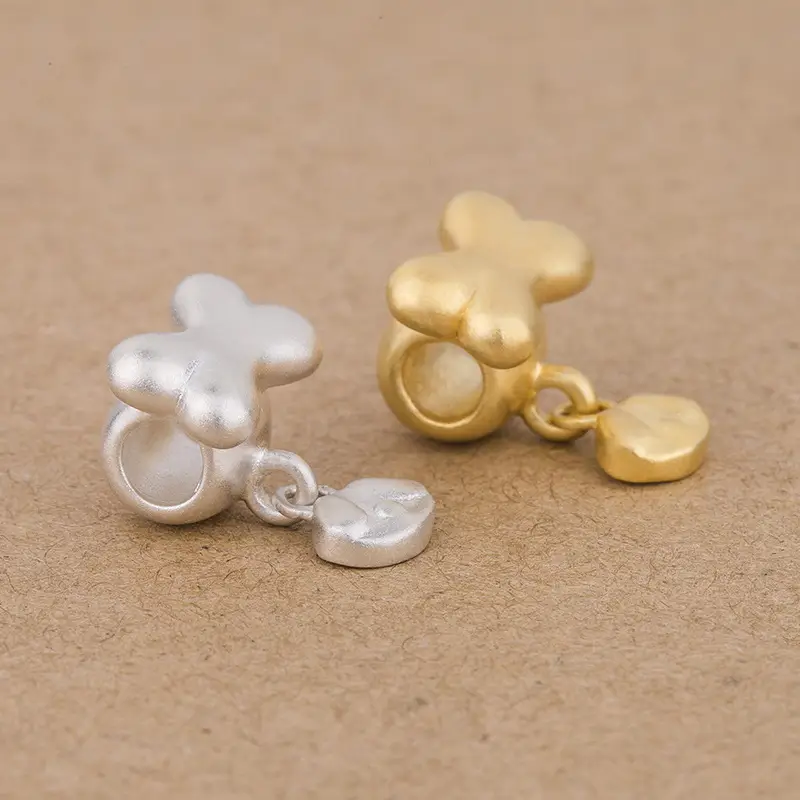 Bone Paw Charm S999 Silver for Women