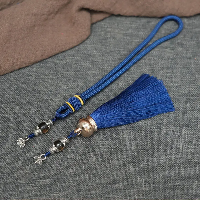 Red Gourd Pendant with Tassel for Men Women