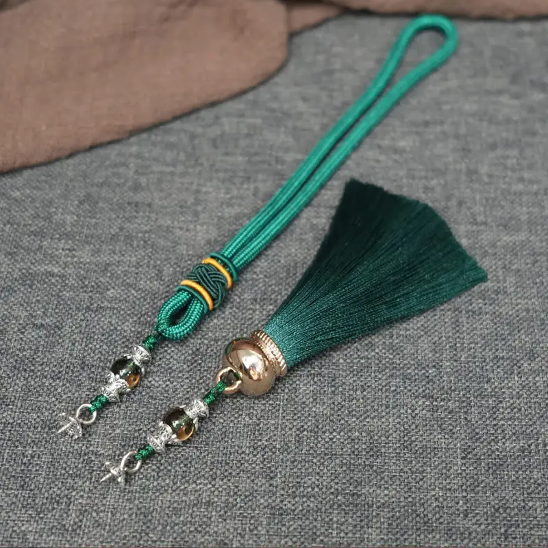 Red Gourd Pendant with Tassel for Men Women