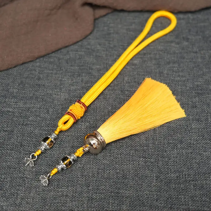 Red Gourd Pendant with Tassel for Men Women