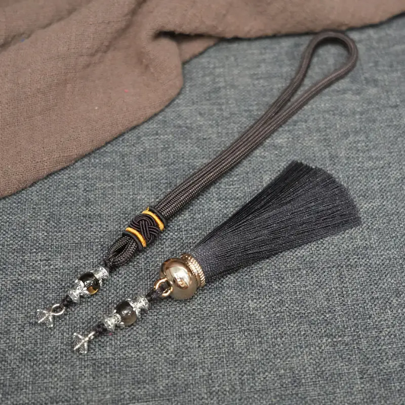 Red Gourd Pendant with Tassel for Men Women
