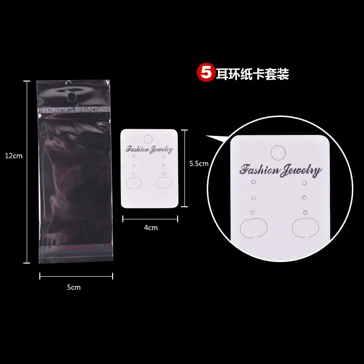 Fashion Jewelry Cards Set 9 Sizes Tear Resistant
