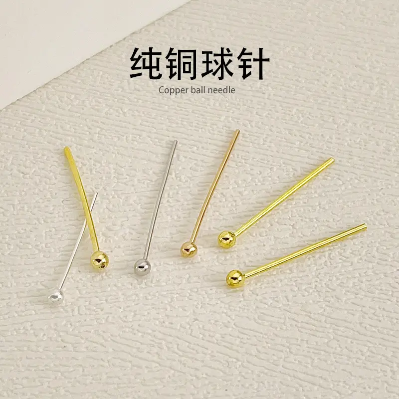 Pure Copper Ball Needles for DIY Jewelry & Embroidery