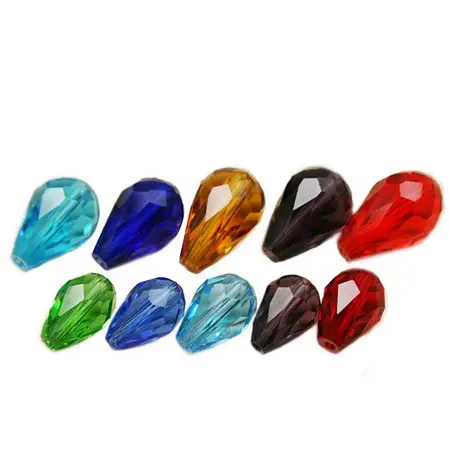 Crystal Water Drop Beads for Necklaces & Headdresses
