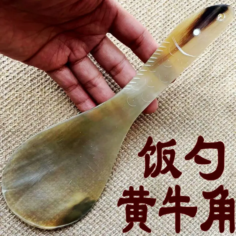 Natural Yak Horn Spoon for Daily Use & Gift