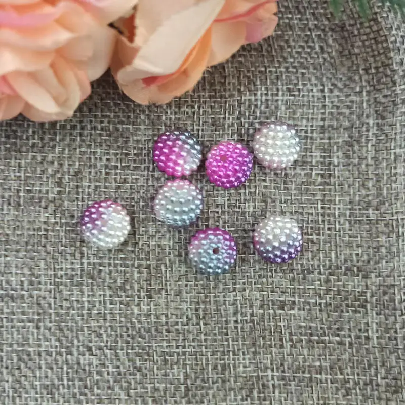 White Pearl-Like DIY Jewelry Beads ABS Plastic