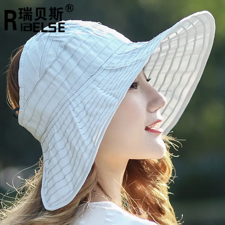 Women Sun Hat Wide Brim Purple Foldable Travel