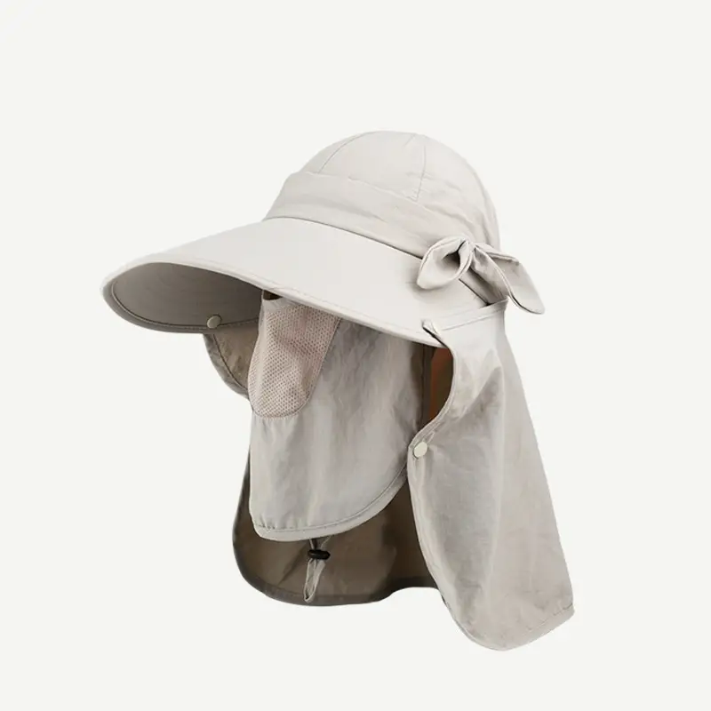 UPF50+ Sun Hat with Detachable Mask for Women