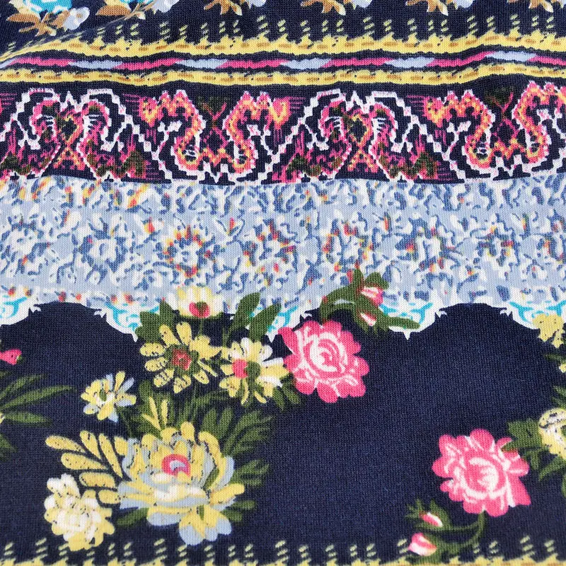 Dual Use Floral Geometric Hat Scarf for Men Women
