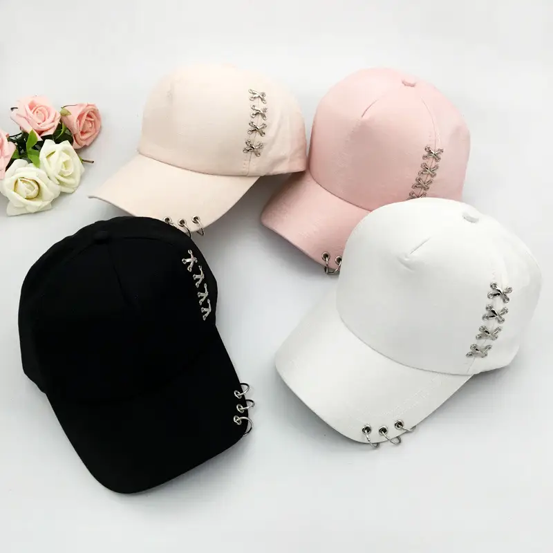 Black Korean Style Baseball Cap for Men Women
