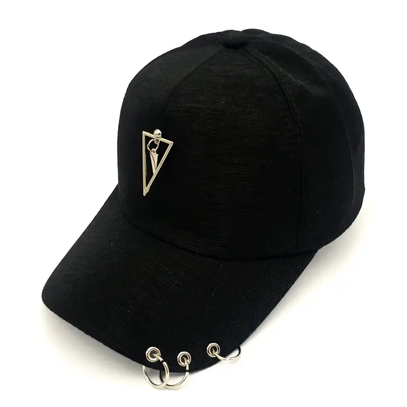Black Korean Style Baseball Cap for Men Women