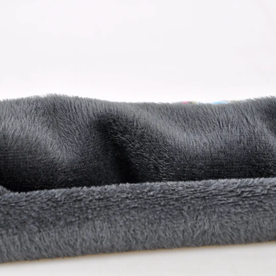 Winter Velvet Neck Hat with Fleece Lining & Multi Pattern Design