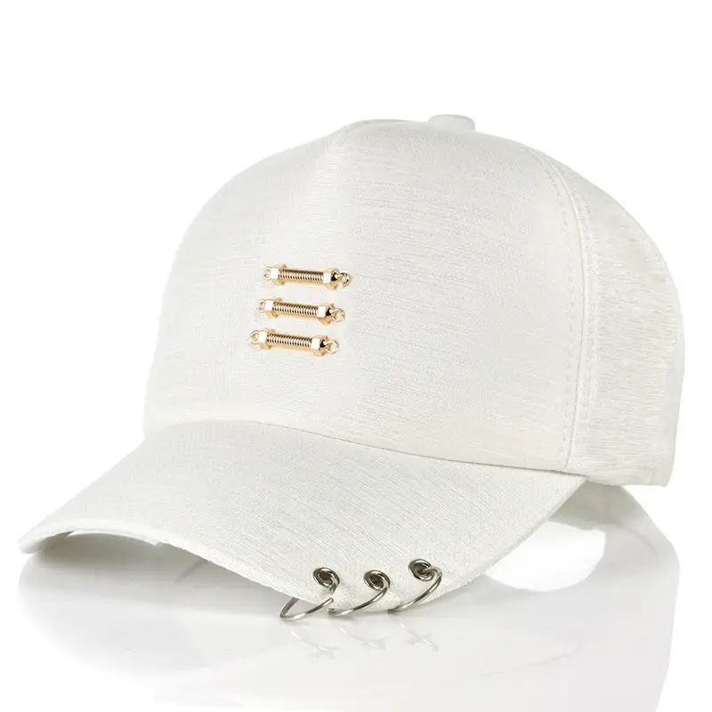Iron Ring Cap Set Black White Pink for Women