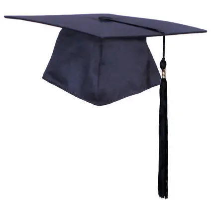 Graduation Caps Black Red Blue Adjustable for Students & Professors