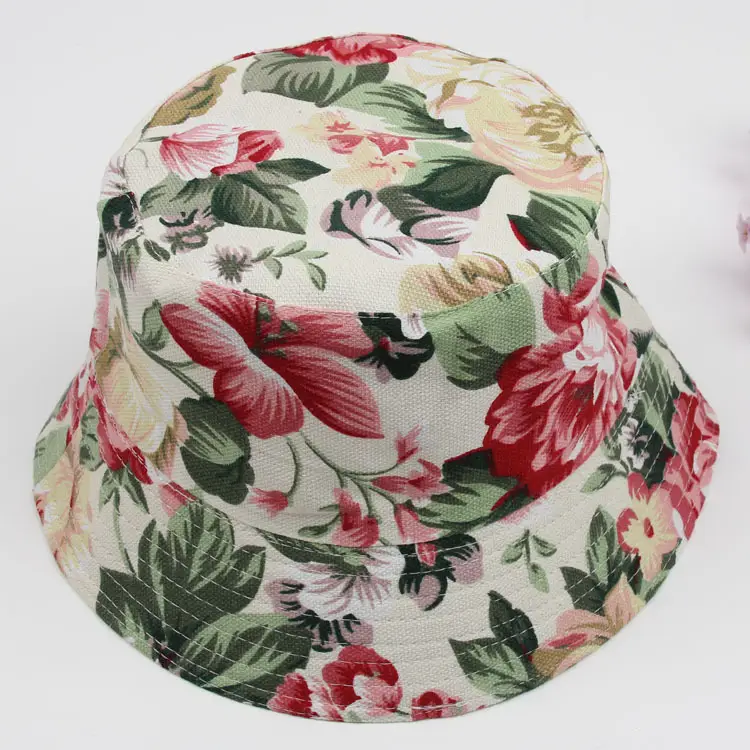 Women Floral Bucket Hats Summer Lightweight Breathable